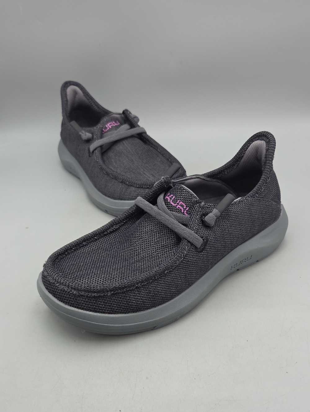 Kuru Women's DRAFT Rento -Jet Black-Merlot- Women 8 Sneaker Shoes